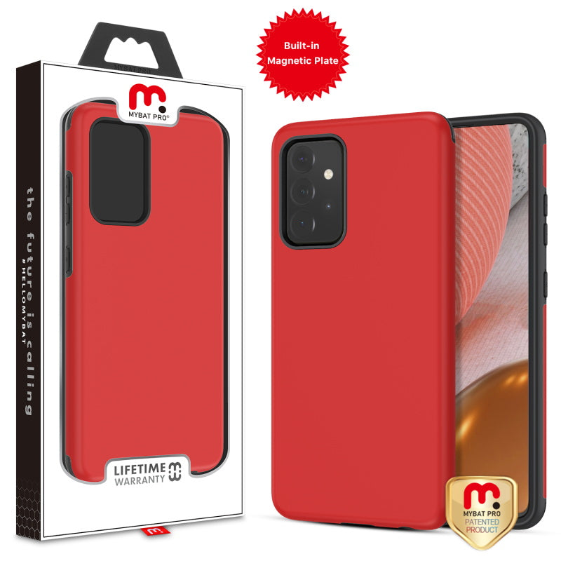 MyBat Pro Fuse Series Case with Magnet for Samsung Galaxy A72 5G - Red
