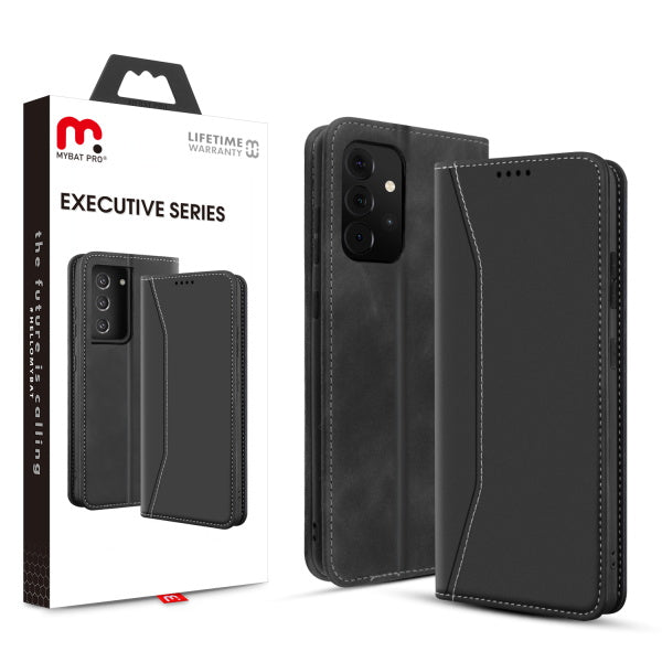 MyBat Pro Executive Series Wallet Case for Samsung Galaxy A72 5G - Black