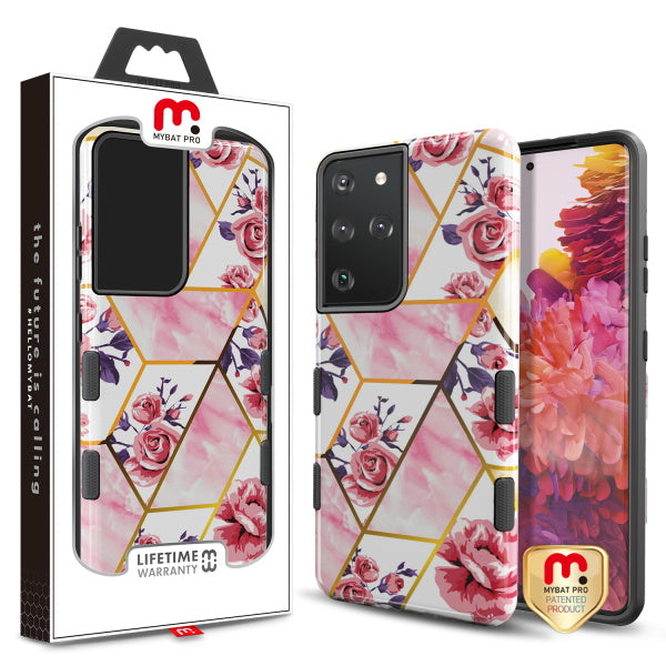 MyBat Pro TUFF Subs Series Case for Samsung Galaxy S21 Ultra - Rose Marble
