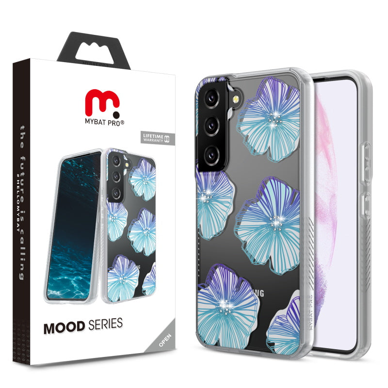 MyBat Pro Mood Series Case (with Diamonds) for Samsung Galaxy S22 - Seashell