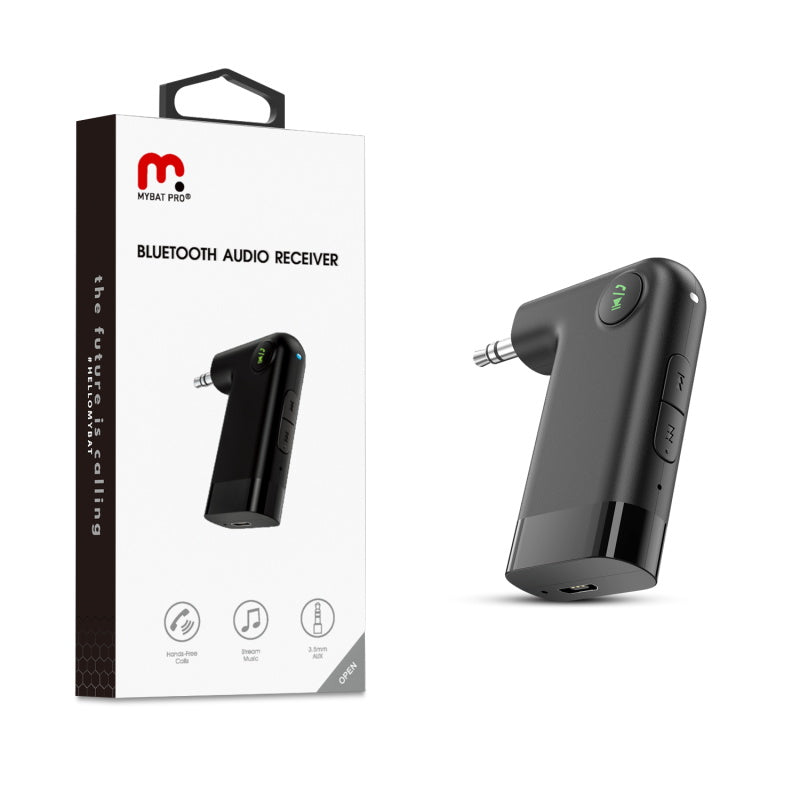 MyBat Pro Car Aux Bluetooth Receiver - Black