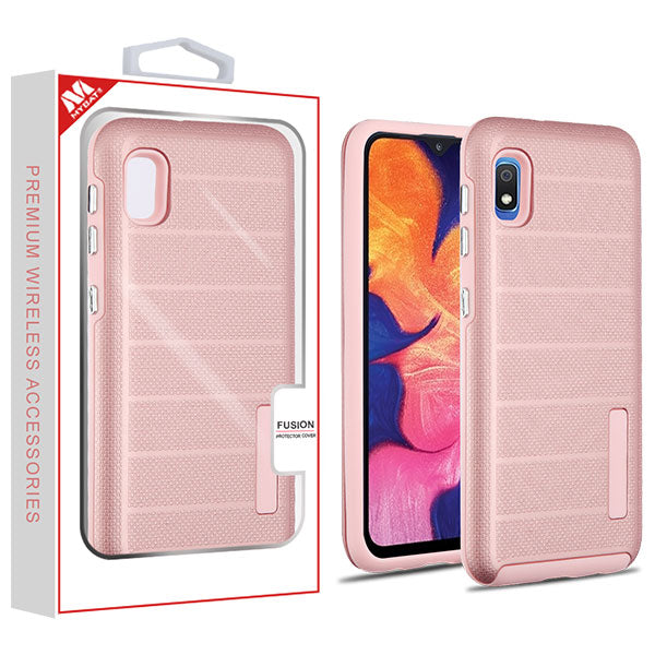 MyBat Fusion Protector Cover for Samsung Galaxy A10E - Rose Gold Dots   nevermsrp.com