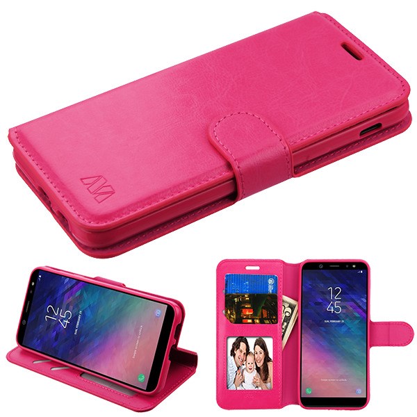 MyBat MyJacket Wallet Element Series for Samsung Galaxy A6 (2018) - Hot Pink