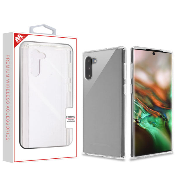 MyBat Sturdy Gummy Cover for Samsung Galaxy Note 10 (6.3) - Highly Transparent Clear / Transparent Clear