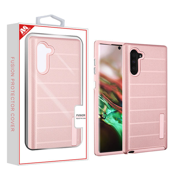 MyBat Fusion Protector Cover for Samsung Galaxy Note 10 (6.3) - Rose Gold Dots Textured / Rose Gold