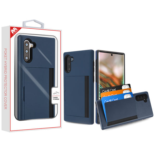 MyBat Poket Hybrid Protector Cover (with Back Film) for Samsung Galaxy Note 10 (6.3) - Ink Blue / Black