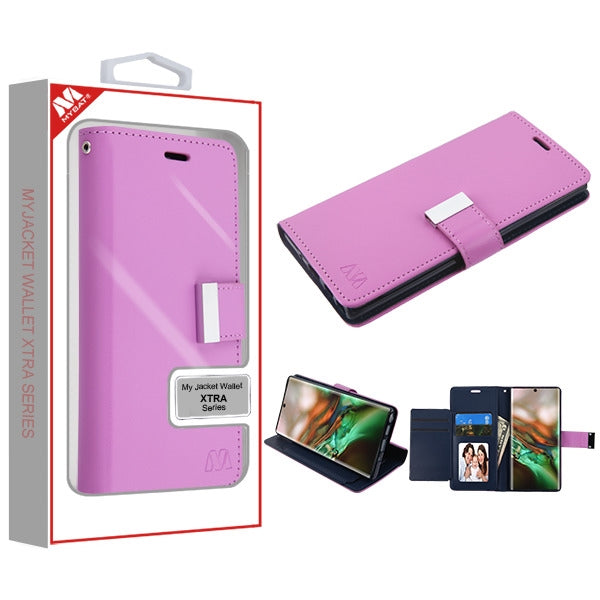 MyBat MyJacket Wallet Xtra Series for Samsung Galaxy Note 10 (6.3) - Purple / Dark Blue