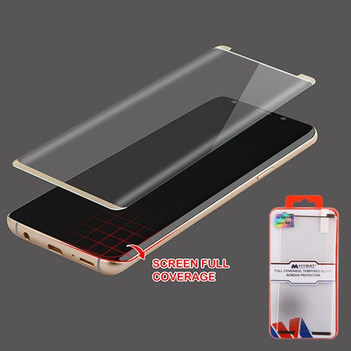 MyBat Full Coverage Tempered Glass Screen Protector for Samsung Galaxy Note 9 - Gold