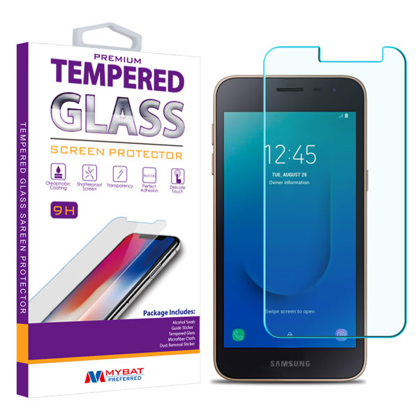 MyBat Tempered Glass Screen Protector (2.5D) for Samsung J260 (Galaxy J2 Core)/Galaxy J2 Dash / Galaxy J2 Pure - Clear