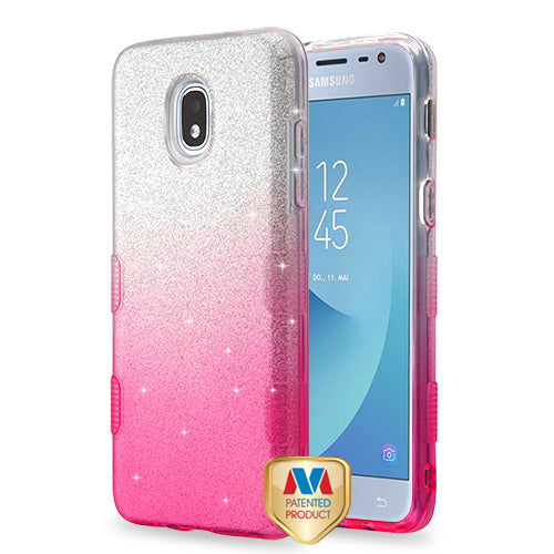 MyBat Full Glitter TUFF Series Case for Samsung J337 (Galaxy J3 (2018))/Galaxy J3 V/J3 3rd Gen / Galaxy J3 Star - Pink Gradient