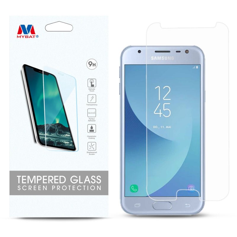 MyBat Tempered Glass Screen Protector (2.5D) for Samsung J337 (Galaxy J3 (2018))/Galaxy J3 V/J3 3rd Gen / Galaxy J3 Star - Clear