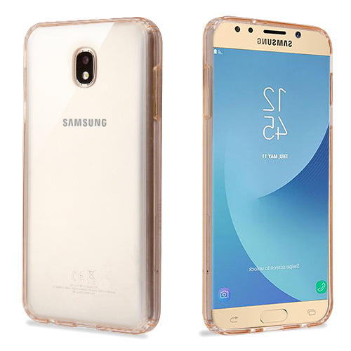 MyBat Sturdy Gummy Cover for Samsung J737P (Galaxy J7 (2018))/Galaxy J7 Star / Galaxy J7 V 2nd Gen - Highly Transparent Clear / Transparent Rose Gold