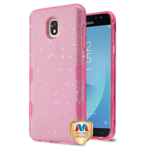 MyBat Full Glitter TUFF Series Case for Samsung J737P (Galaxy J7 (2018))/Galaxy J7 Star / Galaxy J7 V 2nd Gen - Pink