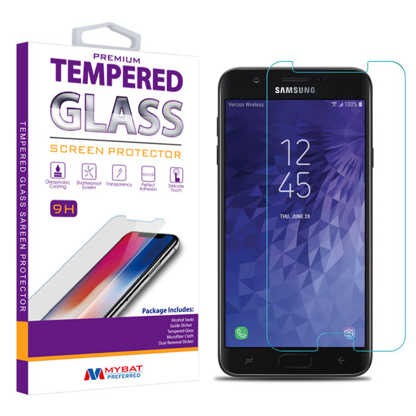 MyBat Tempered Glass Screen Protector (2.5D) for Samsung Galaxy J7 V 2nd Gen/Galaxy J7 Star / J7 Refine - Clear