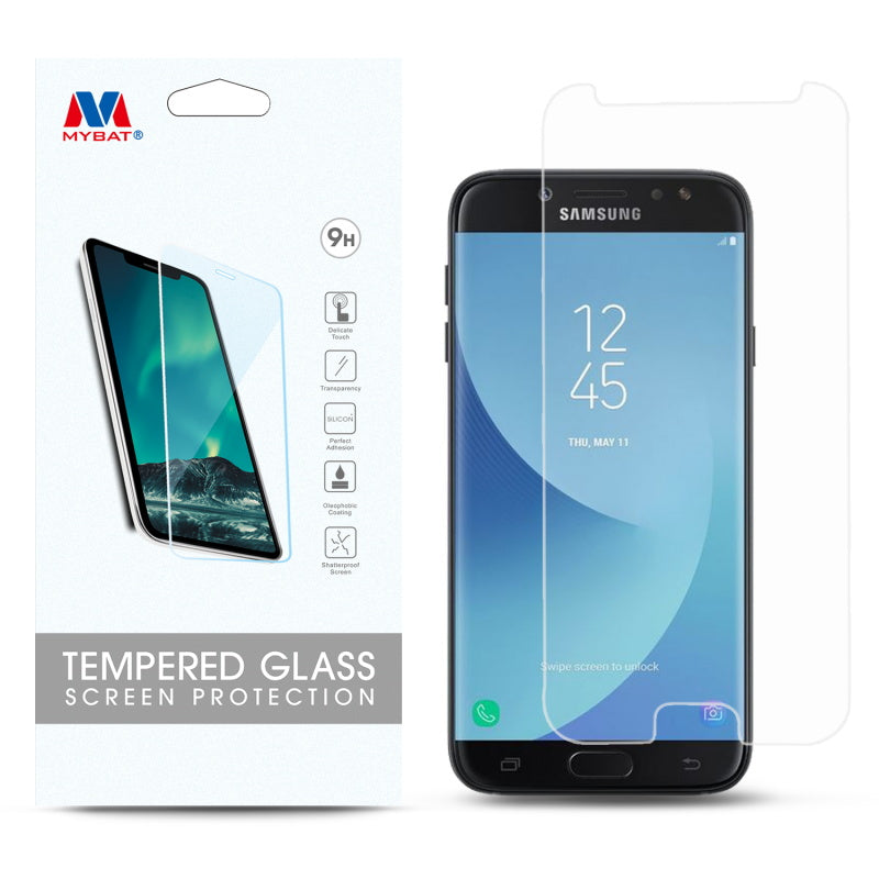 MyBat Tempered Glass Screen Protector (2.5D) for Samsung J737P (Galaxy J7 (2018))/Galaxy J7 Star / Galaxy J7 V 2nd Gen - Clear