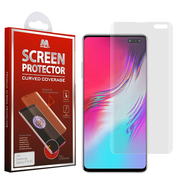 MyBat Screen Protector (with Curved Coverage) for Samsung Galaxy S10 5G - Clear