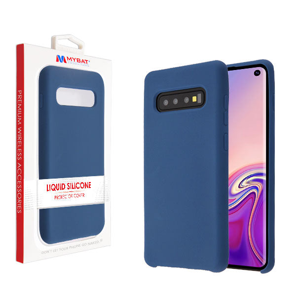 MyBat Liquid Silicone Protector Cover for Samsung Galaxy S10 - Ink Blue