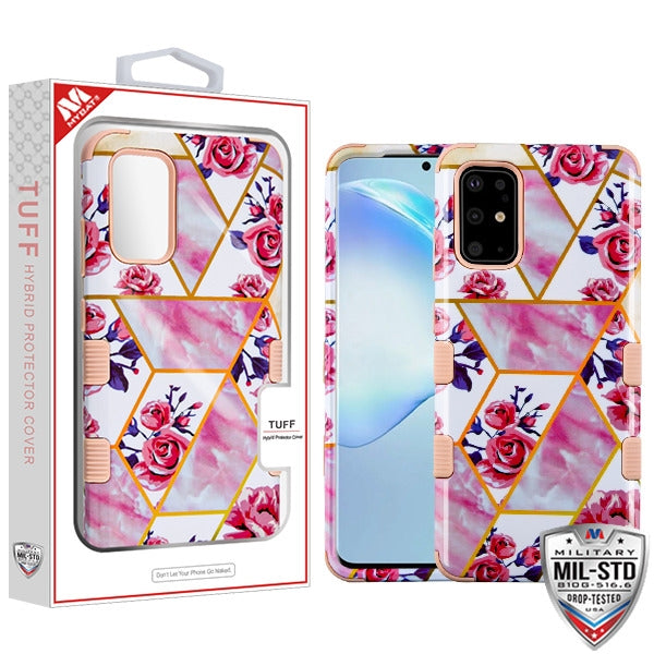 MyBat TUFF Series Case for Samsung Galaxy S20 PLUS (6.7) / Galaxy S20 Plus 5G - Roses Marble / Rose Gold