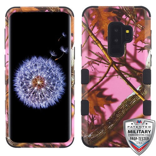 MyBat TUFF Series Case for Samsung Galaxy S9 Plus - Pink Oak-Hunting Camouflage Collection / Black