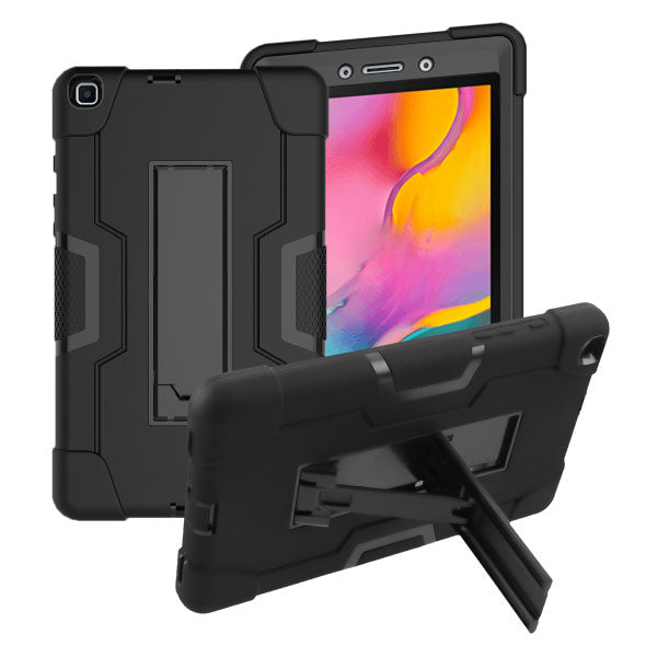 MyBat Symbiosis Stand Protector Cover for Samsung T290 (Galaxy Tab A 8.0 (2019)) - Black / Black