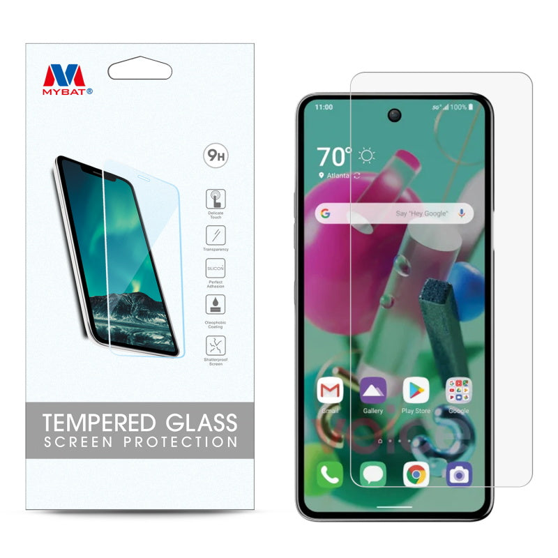 MyBat Tempered Glass Screen Protector (2.5D) for Cricket Grand LG K92 5G - Clear