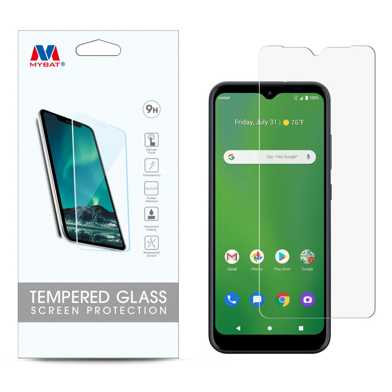 MyBat Tempered Glass Screen Protector (2.5D) for CRICKET Ovation - Clear for Cricket Ovation At&amp;t Radiant Max - Clear